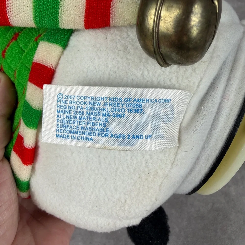 Vtg Kids of America Snowman Animated Plush Dancing Sings Let It Snow Jingle Bell